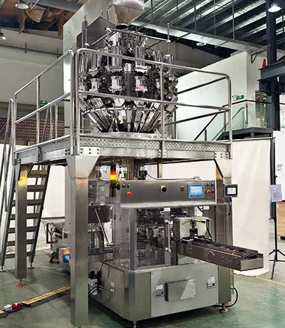 Ensacheuse rotative pour sachets préformés