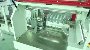 Étiqueteuse automatique pour surface plane de sacs plastiques